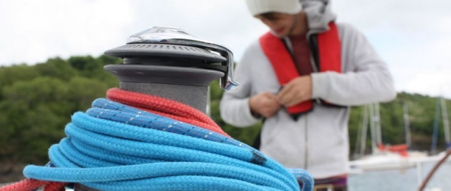 Preparing for the sail